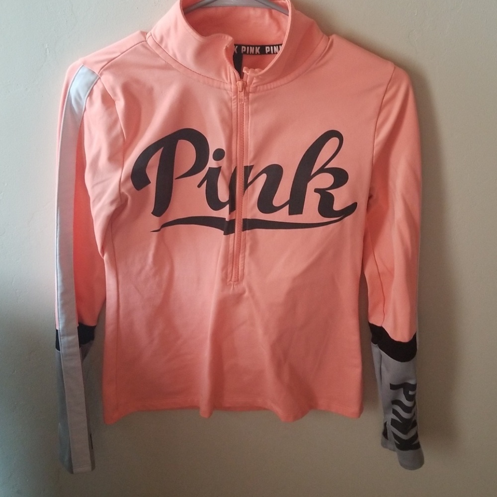 VS PINK ULTIMATE Half Zip Pull Over